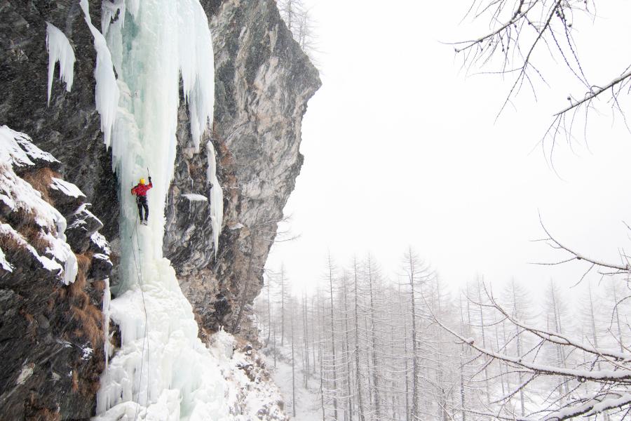 Cascate di ghiaccio nella Valle di Gressoney