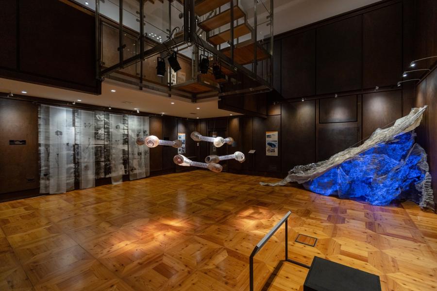 Opere della mostra "Rammendi ambientali" Esposizione "Rammendare ambienti, ricamare paesaggi"