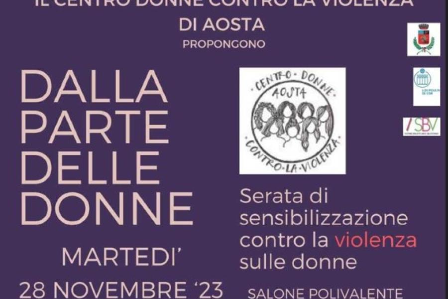 Dalla parte delle donne: serata di sensibilizzazione contro la violenza sulle donne