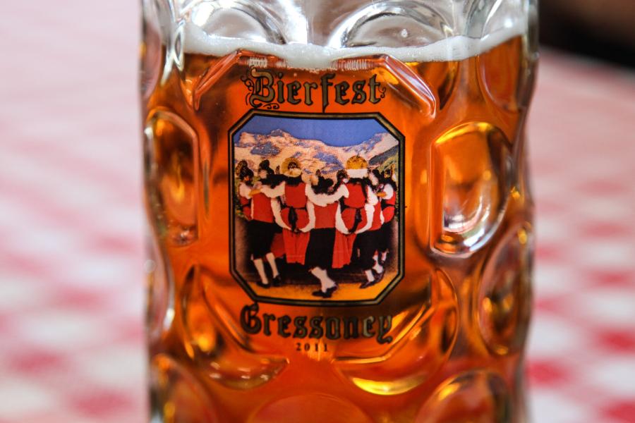Chopes à bière Bierfest - Fête de la bière à Gressoney