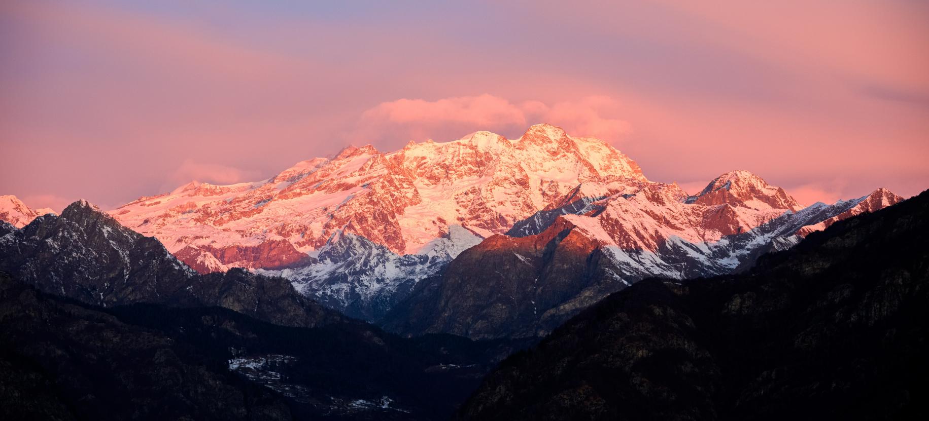 Monte Rosa from Alpe di Mera