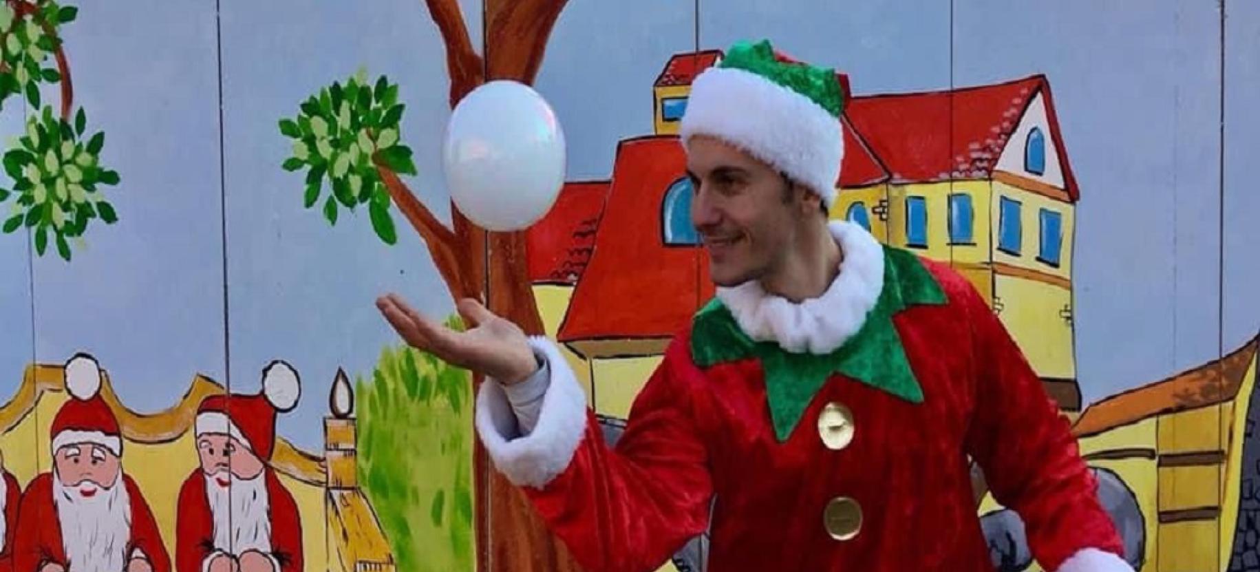 Spettacolo di bolle e palloncini con gli Elfi di Babbo Natale