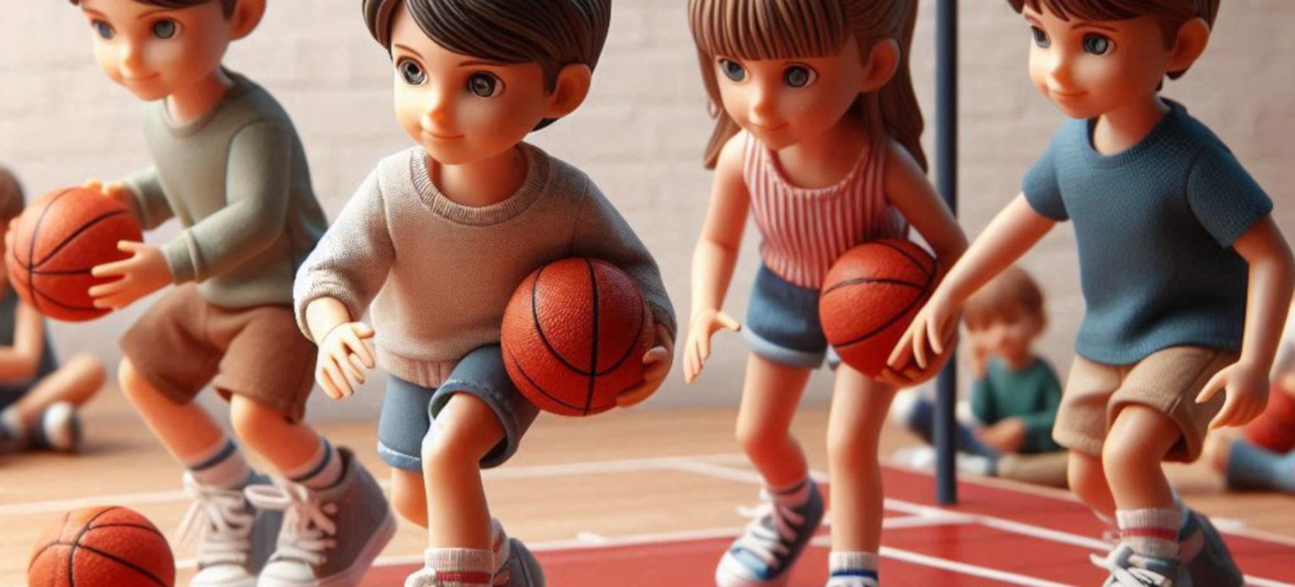 bambini in campo di minibasket  Settimana dello sport – MiniBasket