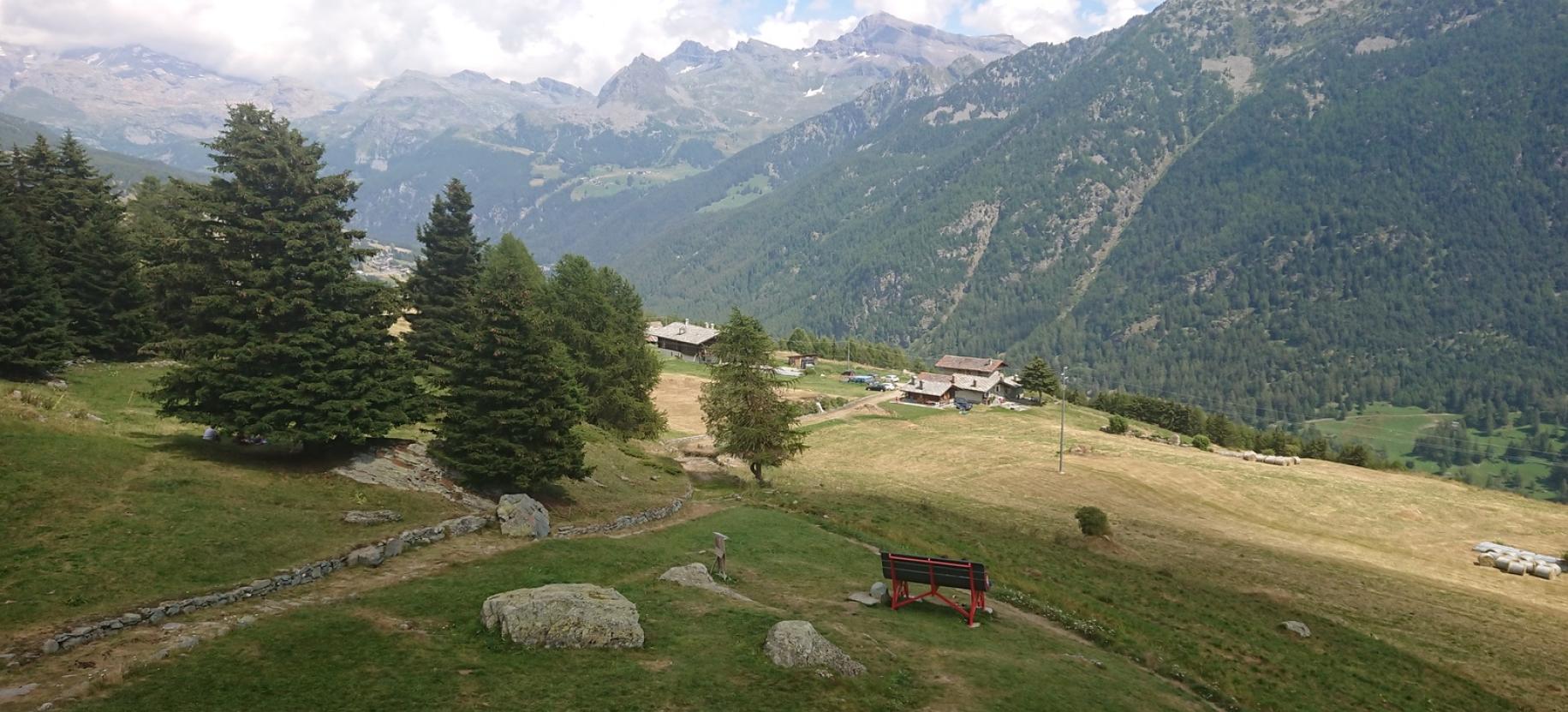 L’ultimo tratto di salita da Goil a Barmasc e la Big Bench.