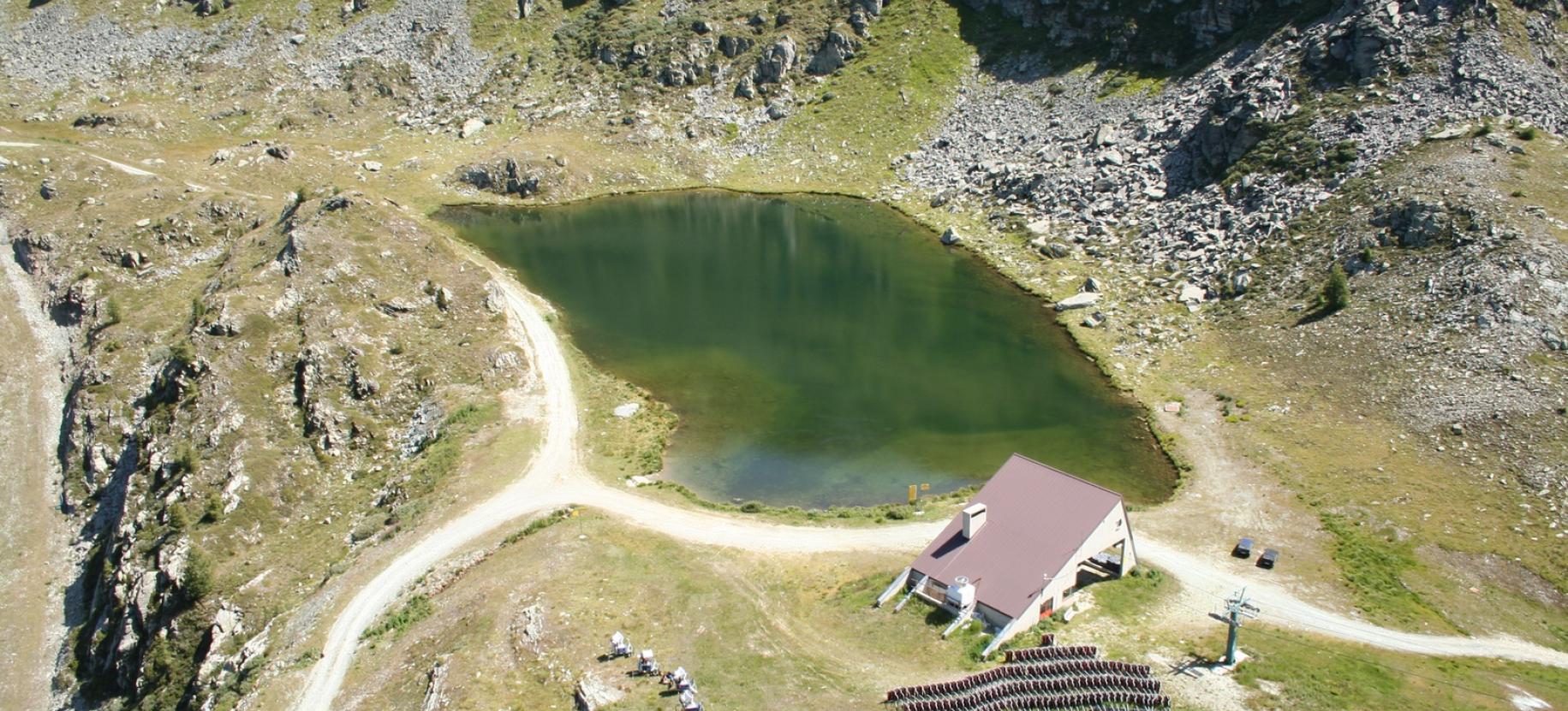 Il Lago Ciarcerio visto dall’alto.