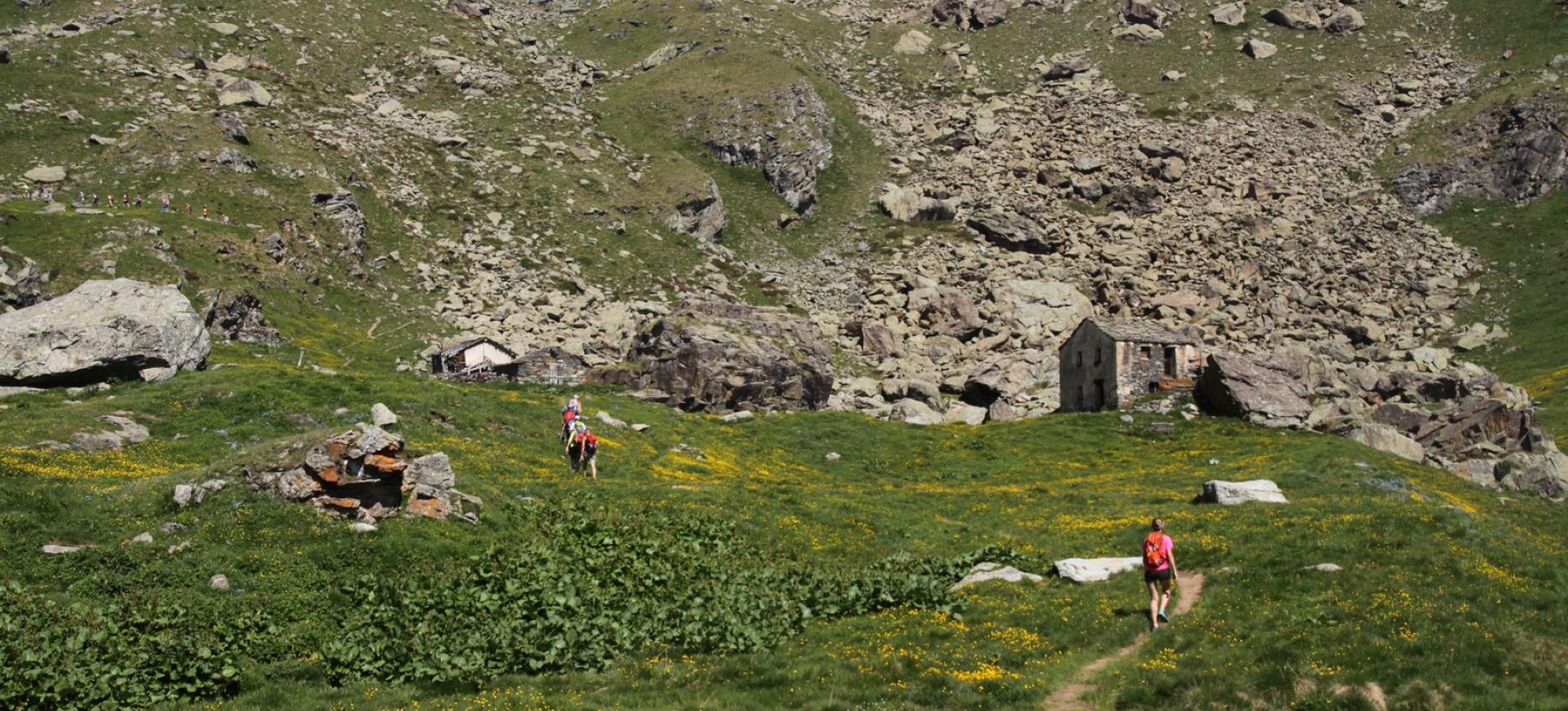 All’Alpe Mase si svolta a sinistra risalendo poi il pendio soprastante.