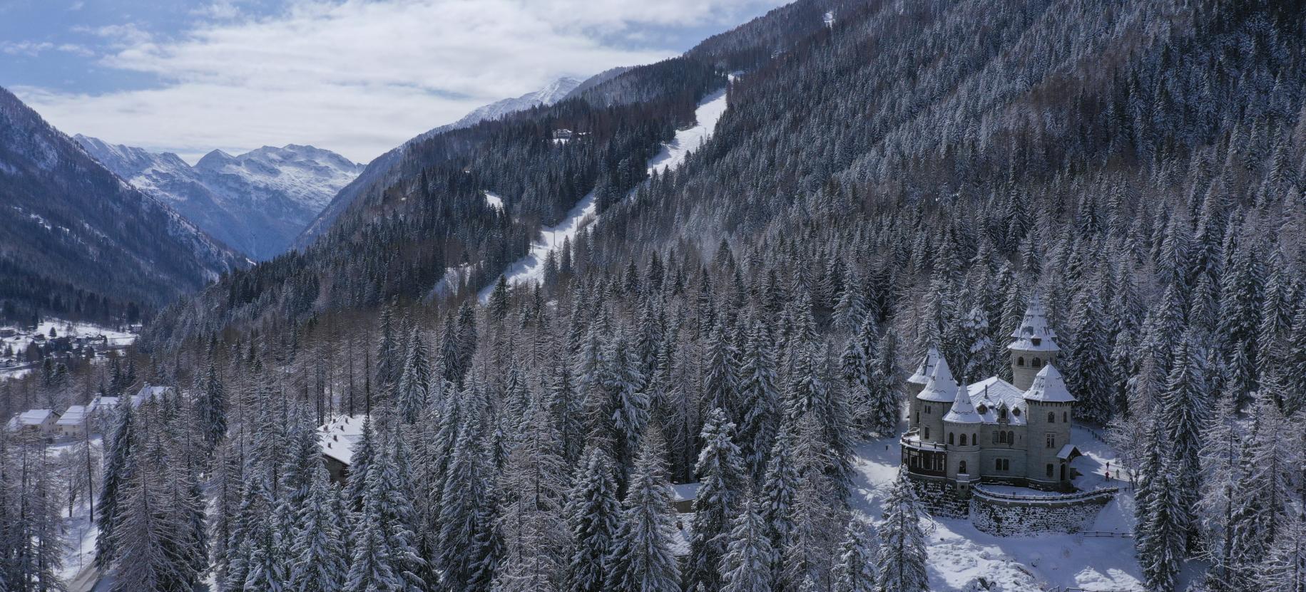 Savoy Castle in winter