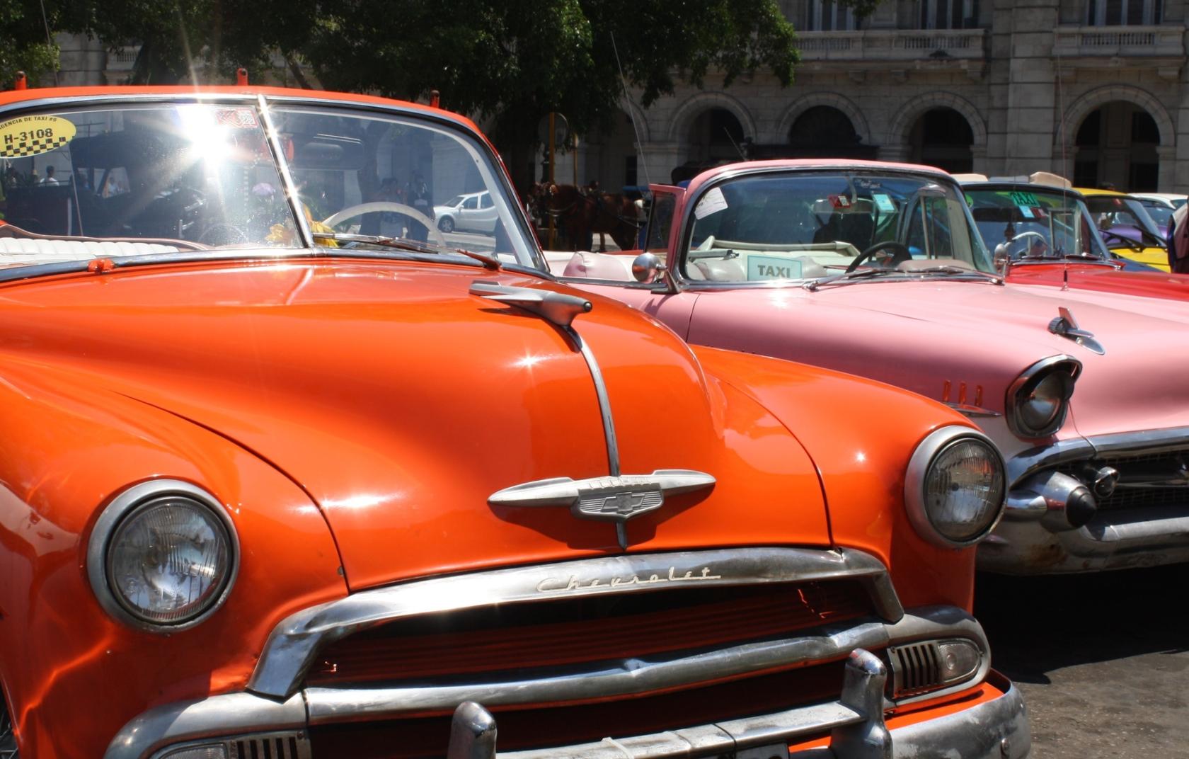 Vintage cars and motorbikes rally
