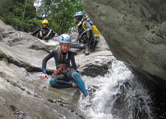 Canyoning nel torrente Chalamy