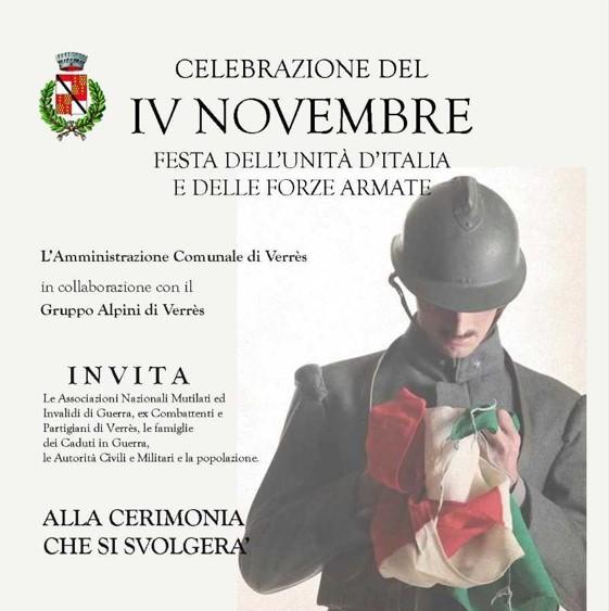 Celebrazione del IV Novembre - Festa dell'Unità d'Italia e delle Forze Armate