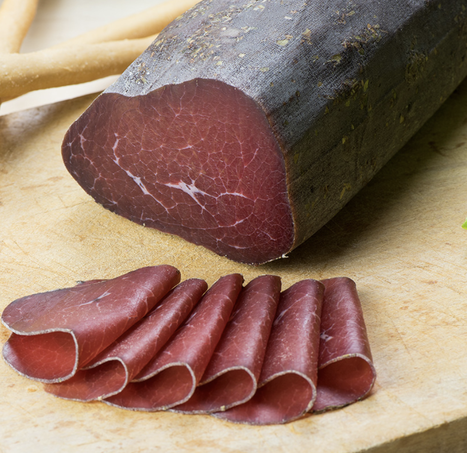 Mocetta typical cured meat of Monterosa