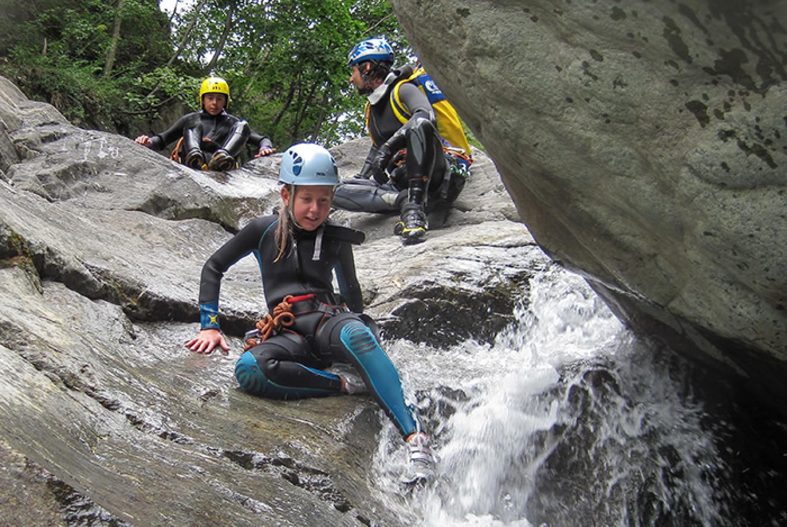 Canyoning torrente Chalamy Canyoning nel torrente Chalamy