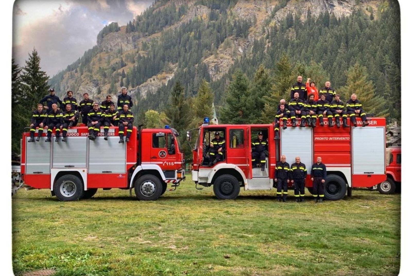 Vigili del fuoco volontari di Gressoney Arrivano i pompieri!