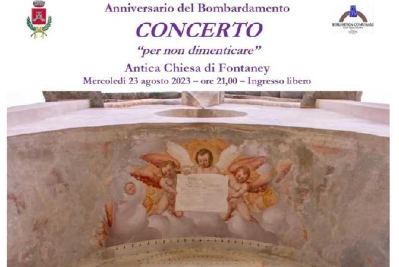 Concerto "Per non dimenticare" Concerto "per non dimenticare" - Anniversario del bombardamento