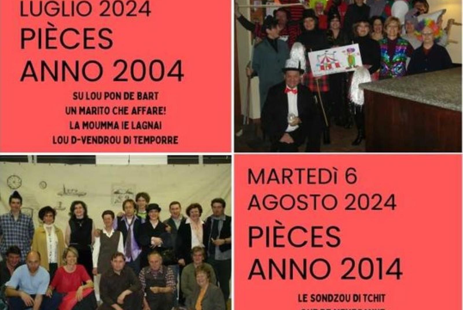 Proiezione pièces 2004 20 ân de teatrou! Pièces anno 2004
